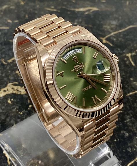 rolex ouro rosa 18k|Rolex day date 40 gold.